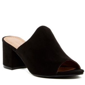 14th & Union Black Heel Mule